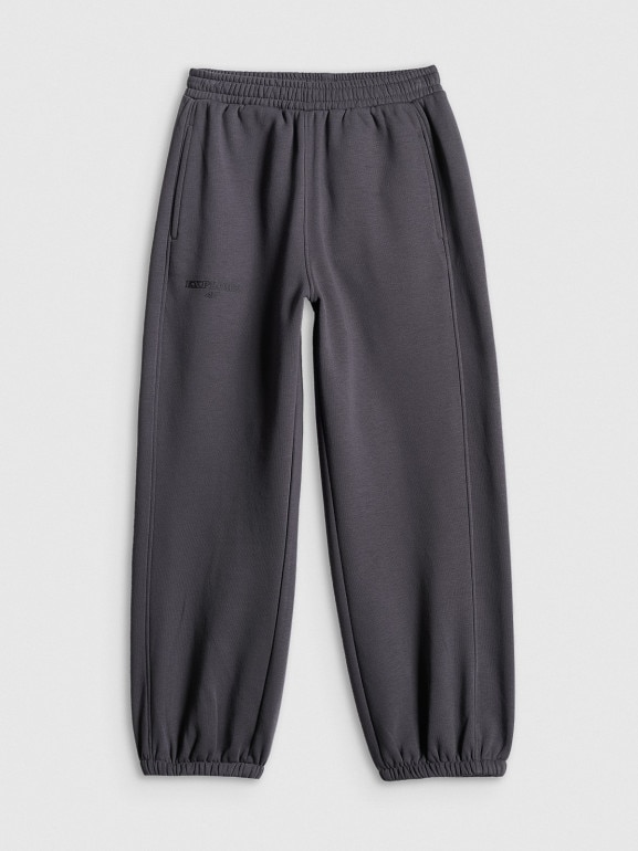 Chłopięce spodnie dresowe joggery 4F 4FJRSS26TTROM1896 - szare