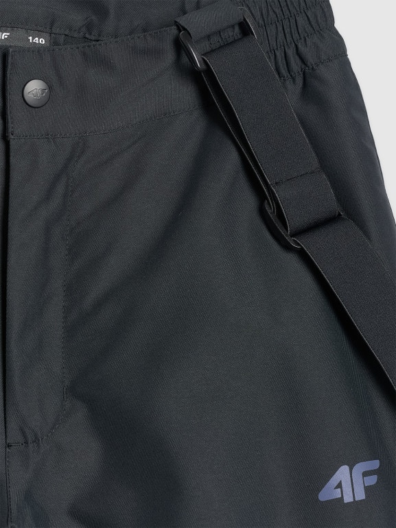 Chłopięce spodnie narciarskie 4F 4FJRAW25TFTRM1245 - czarne