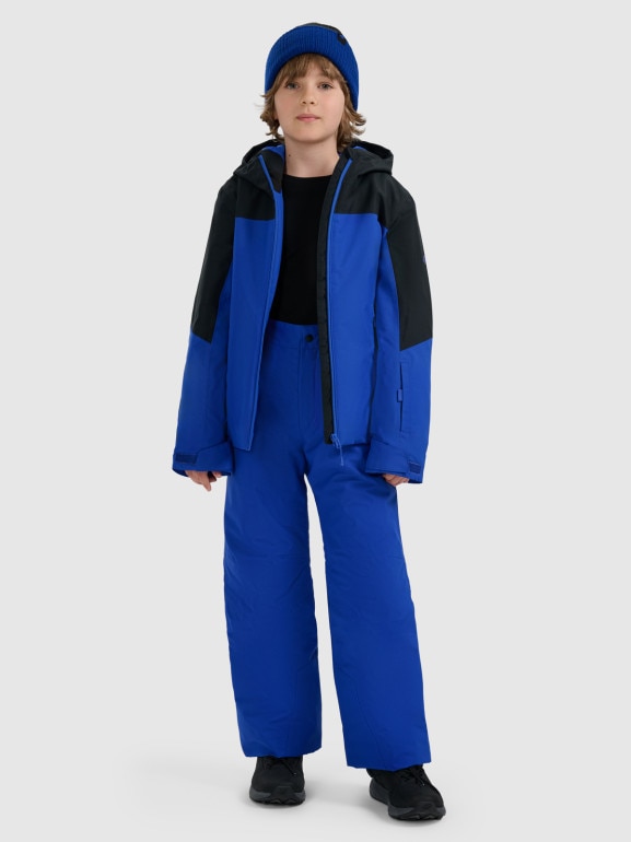 Chłopięce spodnie narciarskie 4F 4FJRAW25TFTRM1245 - niebieskie