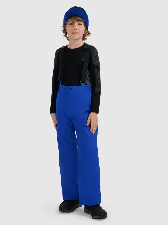 Chłopięce spodnie narciarskie 4F 4FJRAW25TFTRM1245 - niebieskie