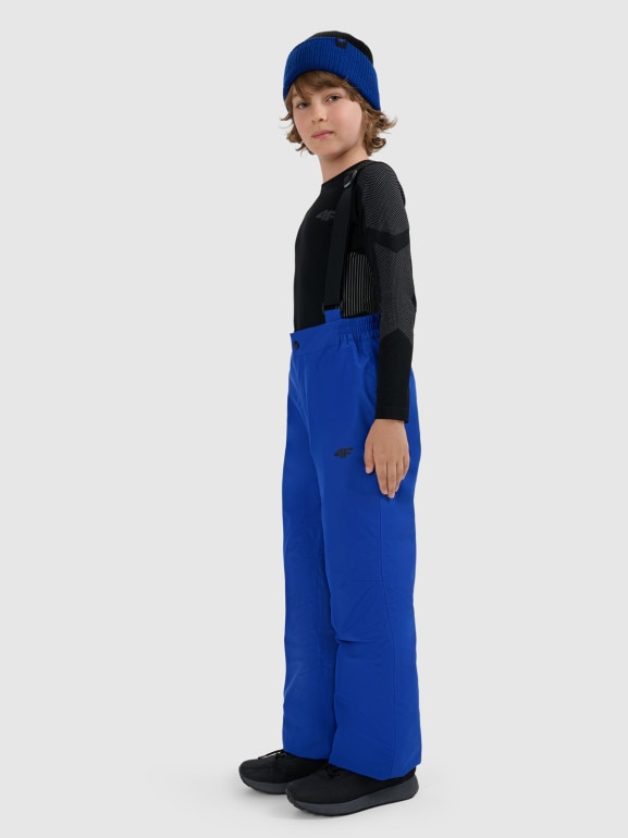 Chłopięce spodnie narciarskie 4F 4FJRAW25TFTRM1245 - niebieskie