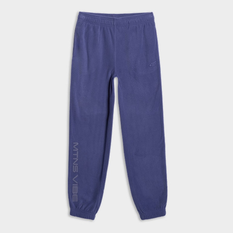 Chłopięce spodnie polarowe 4F 4FJWAW25TTROM1254 - granatowe