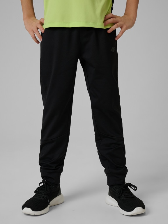 Chłopięce spodnie treningowe 4F 4FJRSS26TFTRM1460 - czarne