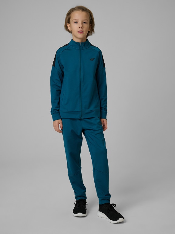 Chłopięce spodnie treningowe 4F 4FJRSS26TFTRM1460 - zielone