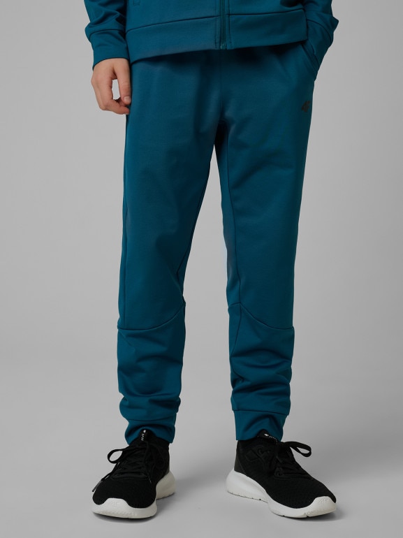 Chłopięce spodnie treningowe 4F 4FJRSS26TFTRM1460 - zielone