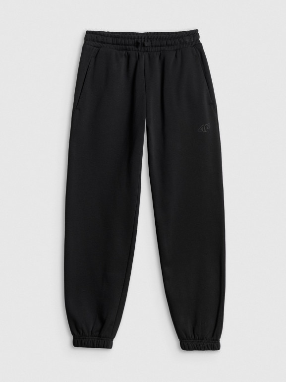 Chłopięcy komplet dresowy 4F 4FJRSS26TAPSM213 - czarny