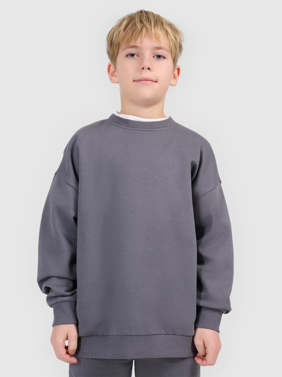 Chłopięcy komplet dresowy 4F 4FJRSS26TAPSM213 - szary