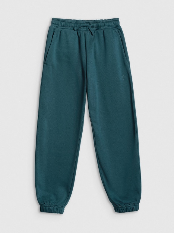 Chłopięcy komplet dresowy 4F 4FJRSS26TAPSM213 - turkusowy