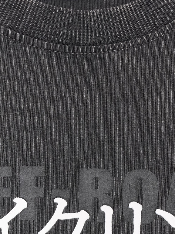 Chłopięcy longsleeve z nadrukiem 4F 4FJRAW25TLONM568 - szary