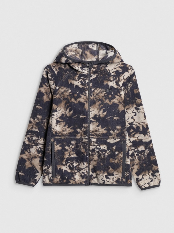 Chłopięcy polar z nadrukiem 4F 4FJRSS26TFLEM498 - multikolor