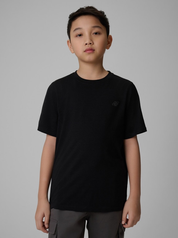 Chłopięcy t-shirt basic (2-pack) 4F 4FJRSS26TTSHM4013 - multikolor