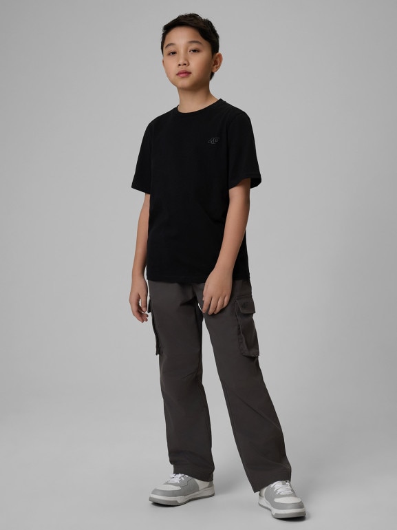 Chłopięcy t-shirt basic (2-pack) 4F 4FJRSS26TTSHM4013 - multikolor