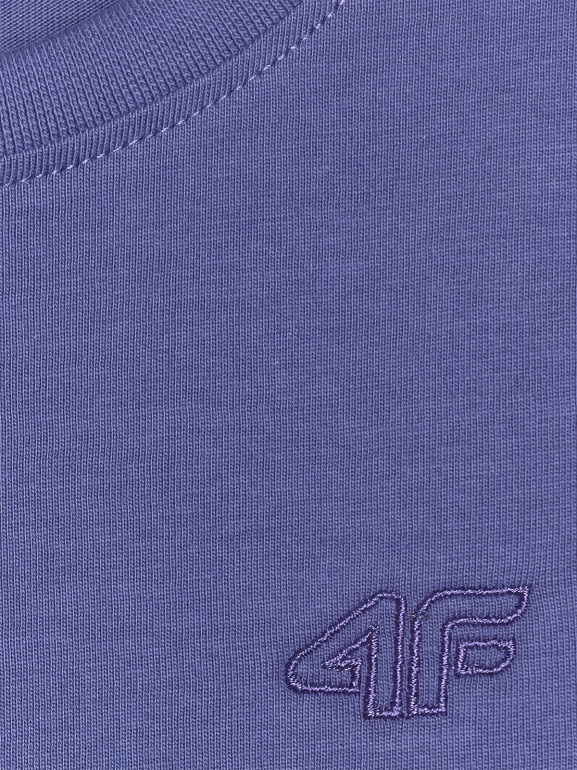Chłopięcy t-shirt basic 4F 4FJRAW25TTSHM3260 - niebieski