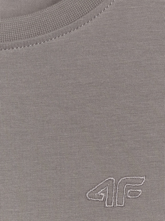 Chłopięcy t-shirt basic 4F 4FJRAW25TTSHM3260 - szary