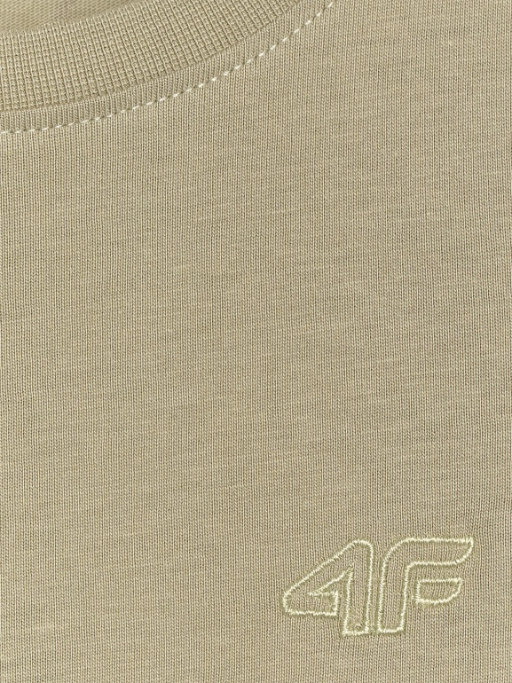 Chłopięcy t-shirt basic 4F 4FJRAW25TTSHM3260 - zielony