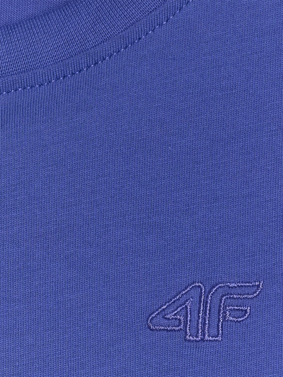 Chłopięcy t-shirt regular 4F 4FJWSS26TTSHM3006 - niebieski
