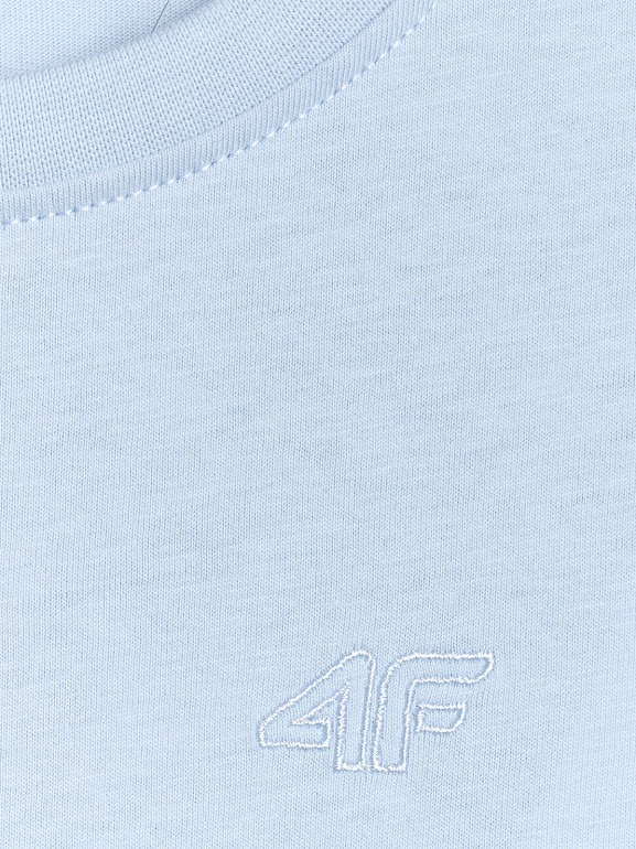 Chłopięcy t-shirt regular 4F 4FJWSS26TTSHM3006 - niebieski