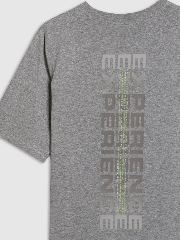 Chłopięcy t-shirt z nadrukiem 4F 4FJRAW25TTSHM3166- szary