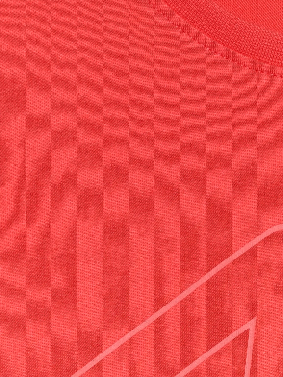 Chłopięcy t-shirt z nadrukiem 4F 4FJRAW25TTSHM3261 - czerwony