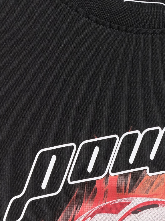 Chłopięcy t-shirt z nadrukiem 4F 4FJRSS26TTSHM3683 - czarny