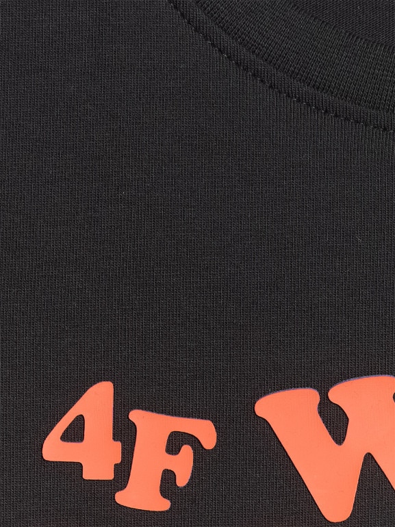 Chłopięcy t-shirt z nadrukiem 4F 4FJWSS26TTSHM2816 - czarny
