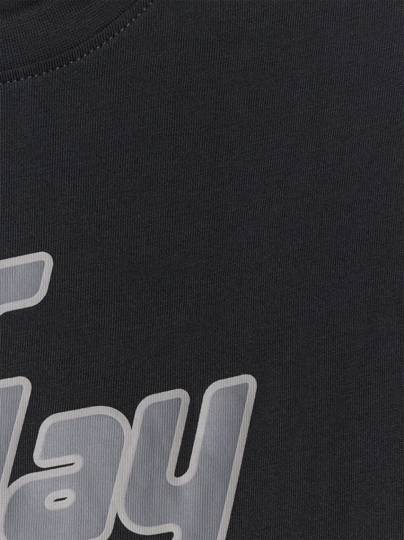 Chłopięcy t-shirt z nadrukiem 4F 4FJWSS26TTSHM3012 - czarny