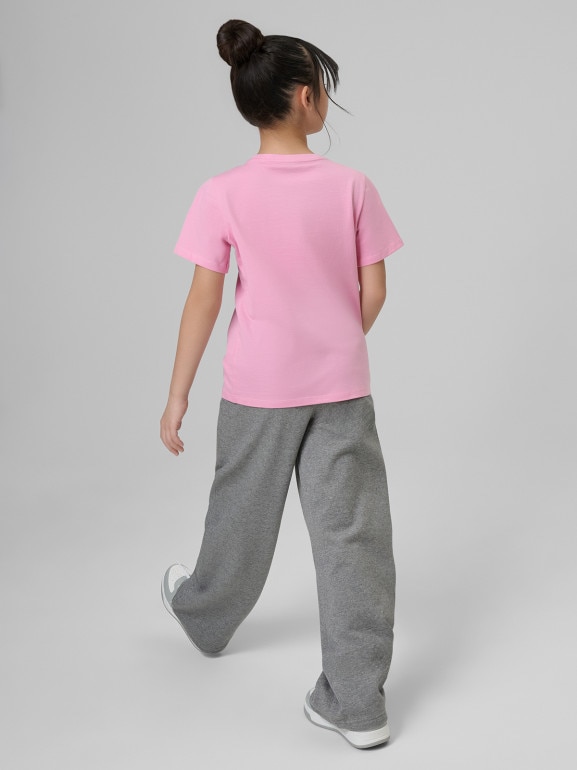 Dziewczęcy t-shirt z nadrukiem 4F 4FJRSS26TTSHF3455 - różowy