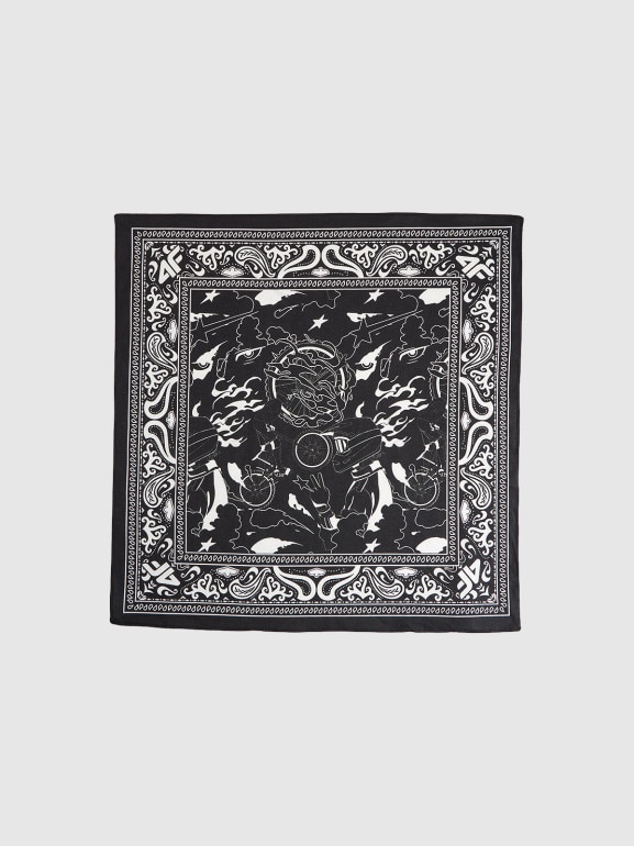 Dziecięca bandana 4F 4FJRAW25ABDAU130 - czarna