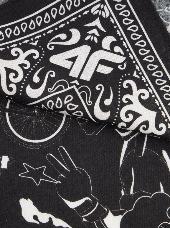 Dziecięca bandana 4F 4FJRAW25ABDAU130 - czarna