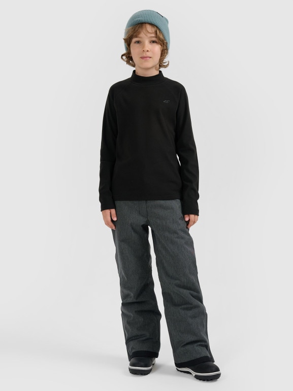 Dziecięca bielizna polarowa (góra) 4F 4FJRAW25UFLEU076 - czarna
