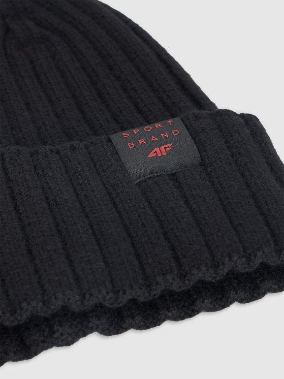 Dziecięca czapka 4F 4FJRAW25ACAPM0755 - czarna
