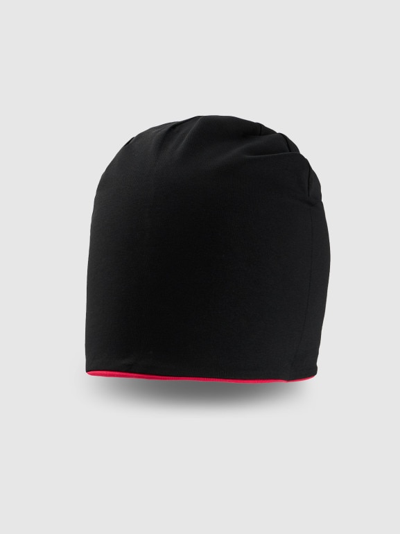 Dziecięca czapka beanie dwustronna 4F 4FJRSS26ACAPU0765 - różowa