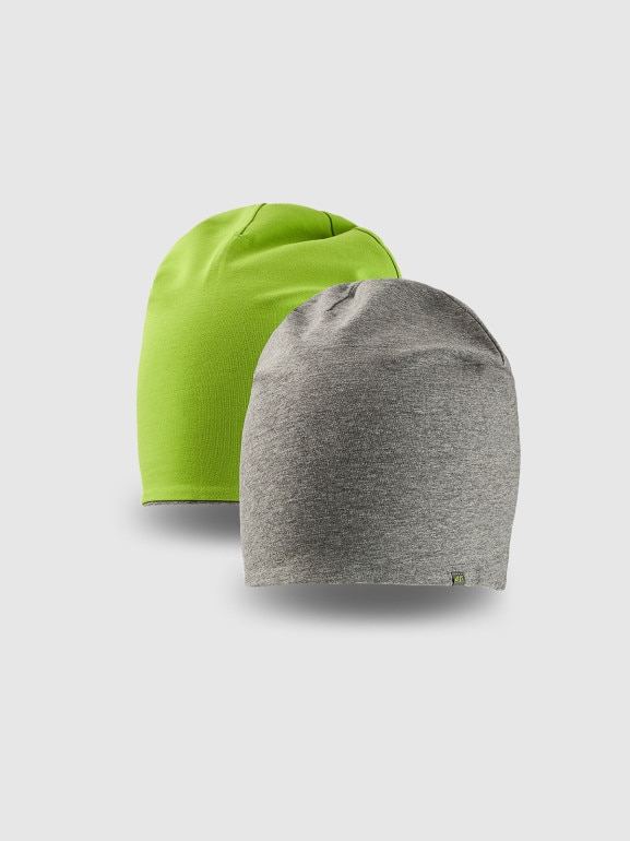 Dziecięca czapka beanie dwustronna 4F 4FJRSS26ACAPU0765 - zielona