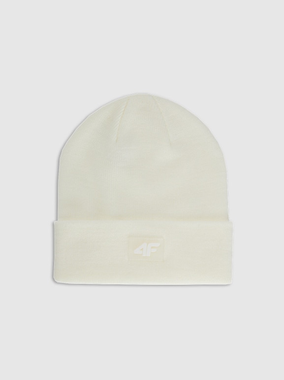 Dziecięca czapka zimowa 4F 4FJRAW25ACAPU0743 - biała