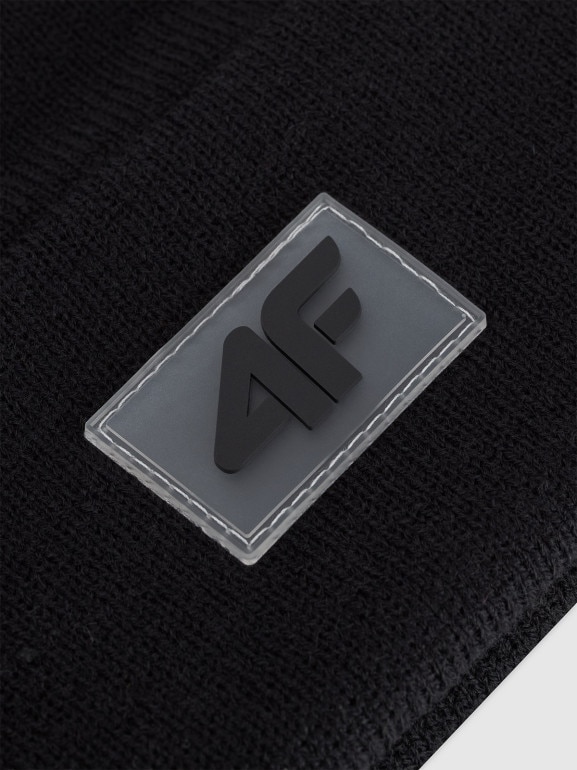 Dziecięca czapka zimowa 4F 4FJRAW25ACAPU0743 - czarna