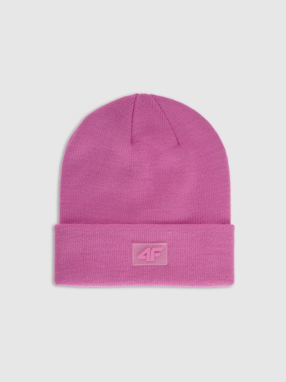 Dziecięca czapka zimowa 4F 4FJRAW25ACAPU0743 - różowa