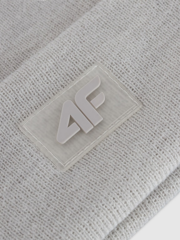 Dziecięca czapka zimowa 4F 4FJRAW25ACAPU0743 - szara