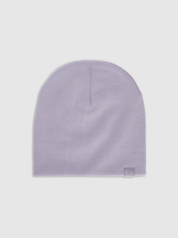 Dziecięca czapka zimowa 4F 4FJWAW25ACAPU602 - fioletowa
