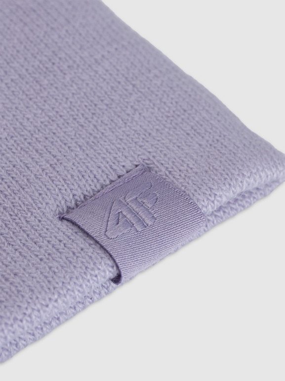 Dziecięca czapka zimowa 4F 4FJWAW25ACAPU602 - fioletowa