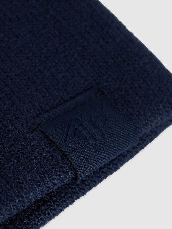 Dziecięca czapka zimowa 4F 4FJWAW25ACAPU602 - granatowa