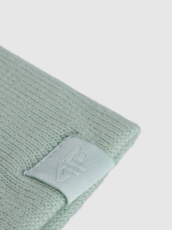 Dziecięca czapka zimowa 4F 4FJWAW25ACAPU602 - miętowa