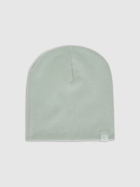 Dziecięca czapka zimowa 4F 4FJWAW25ACAPU602 - miętowa