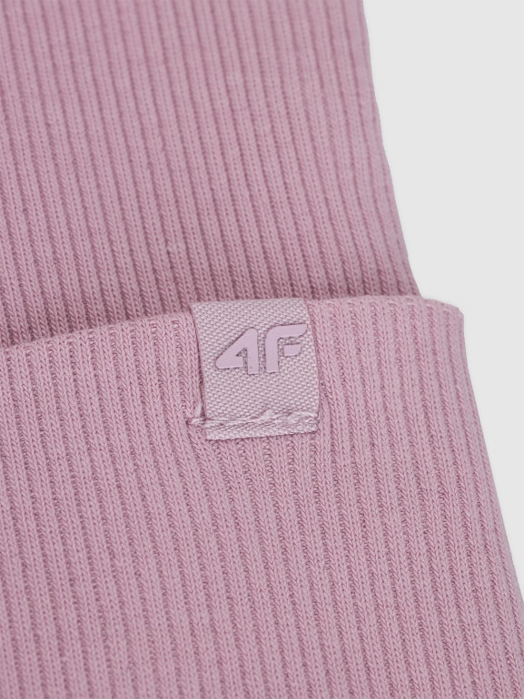 Dziecięca czapka zimowa 4F 4FJWAW25ACAPU604 - różowa