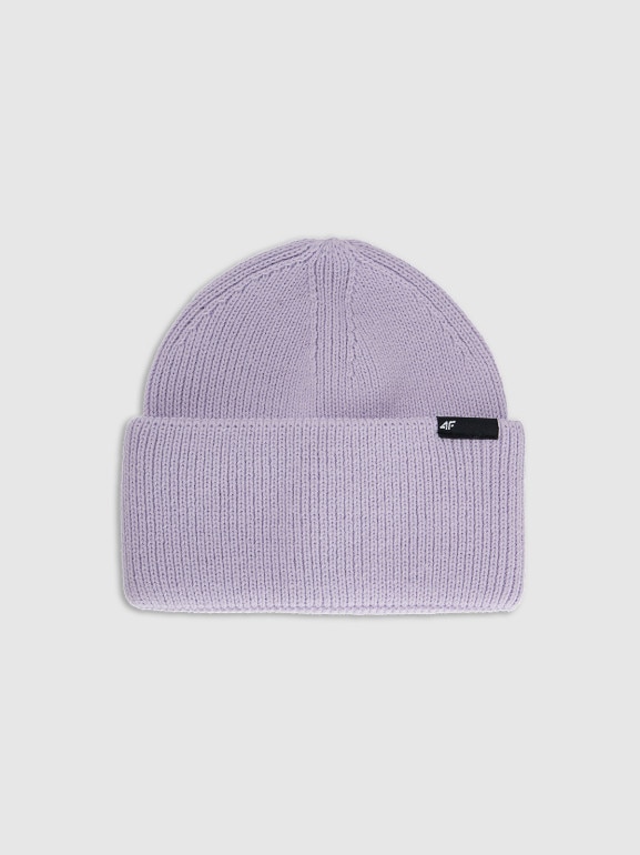 Dziecięca czapka zimowa 4F 4FJWAW25ACAPU652 - fioletowa