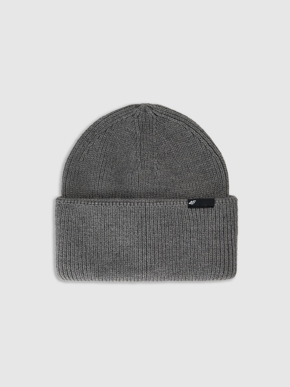 Dziecięca czapka zimowa 4F 4FJWAW25ACAPU652 - szara
