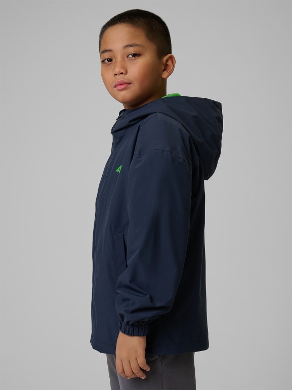 Dziecięca kurtka przejściowa 4F 4FJWSS26TTJAU1096 - granatowa