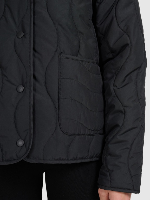 Dziecięca kurtka puchowa pikowana 4F 4FJRAW25TDJAF0767 - czarna