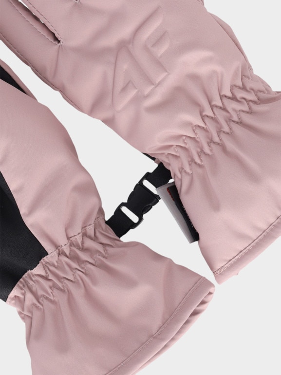 Dziecięce rękawiczki narciarskie 4F Thinsulate 4FJWAW25AFGLU190 - różowe