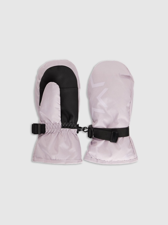 Dziecięce rękawiczki polarowe 4F 4FJWAW25AGLOU157 - fioletowe
