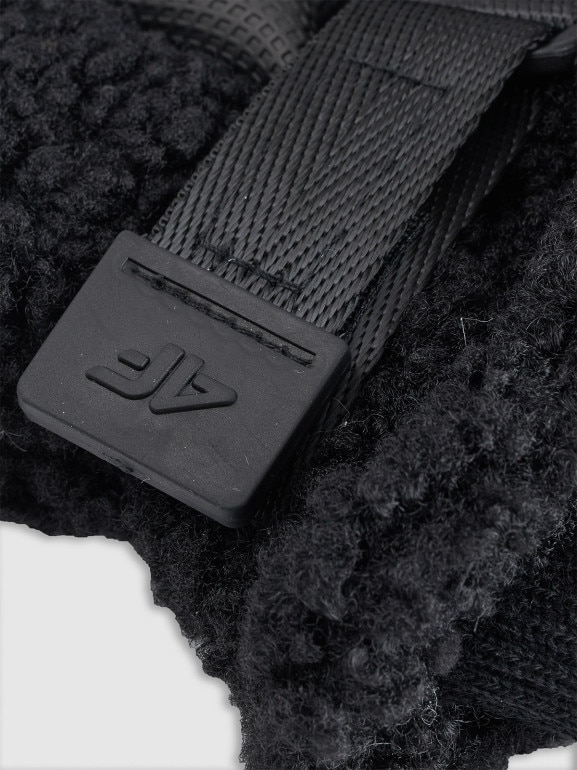 Dziecięce rękawiczki z jednym palcem 4F 4FJWAW25AGLOU155 - czarne